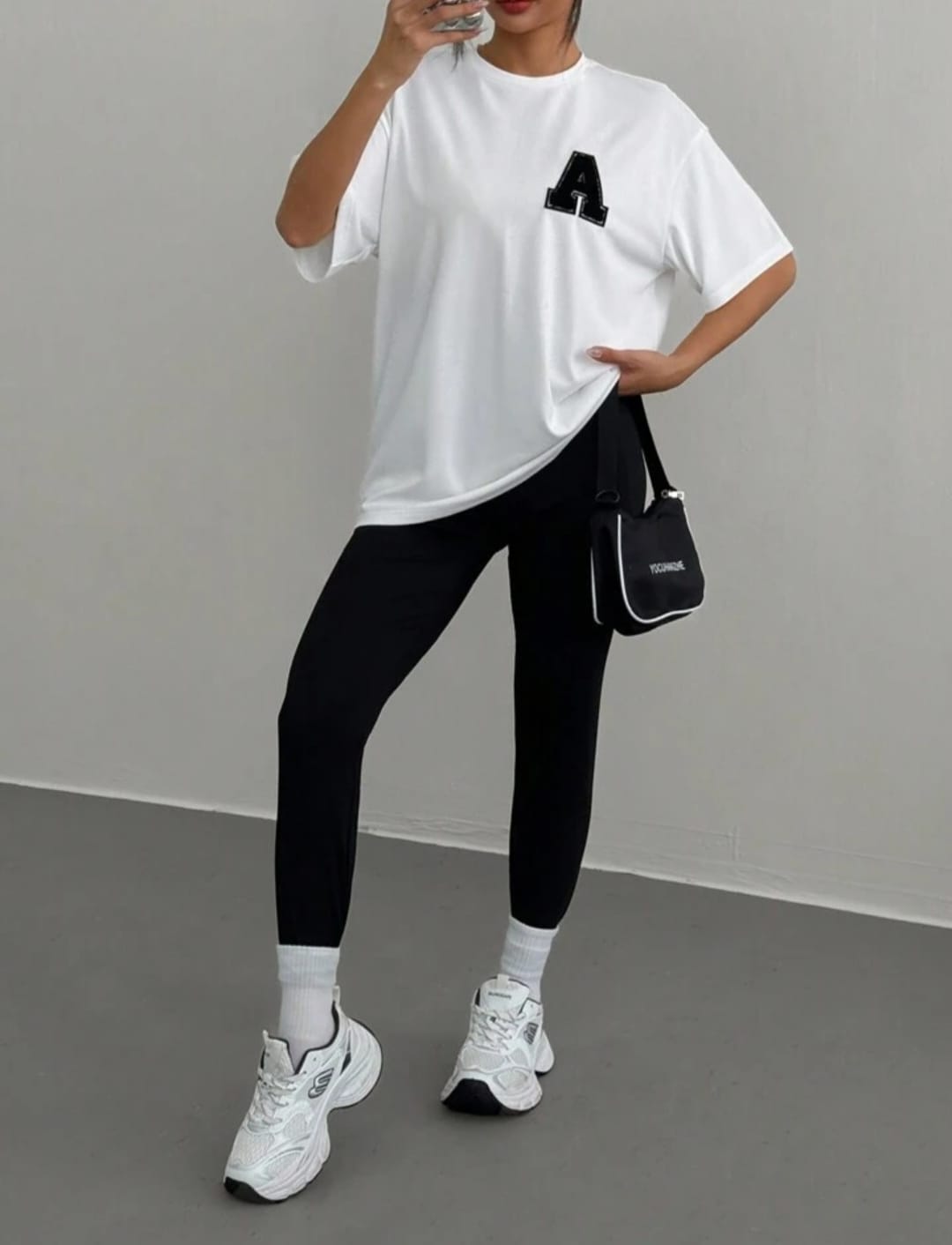 A White And Black Tracksuit