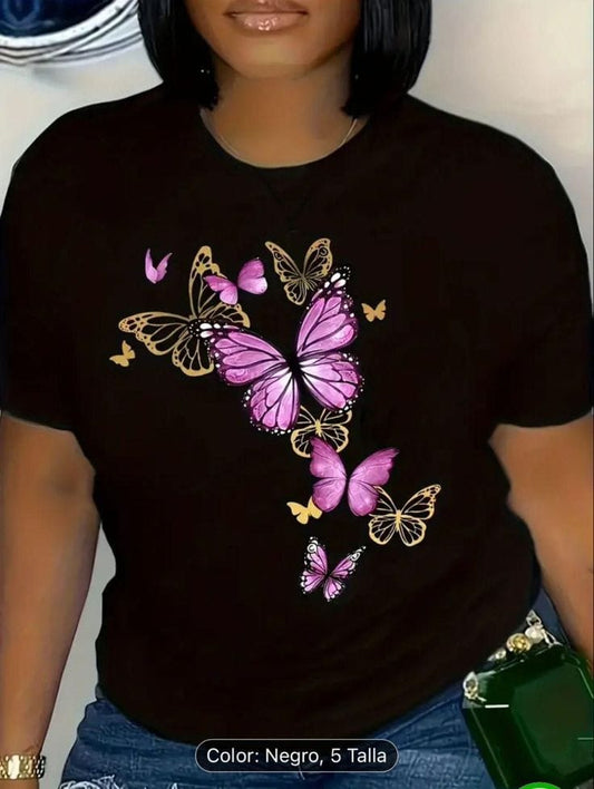 Butterfly Drop Shoulder Tee